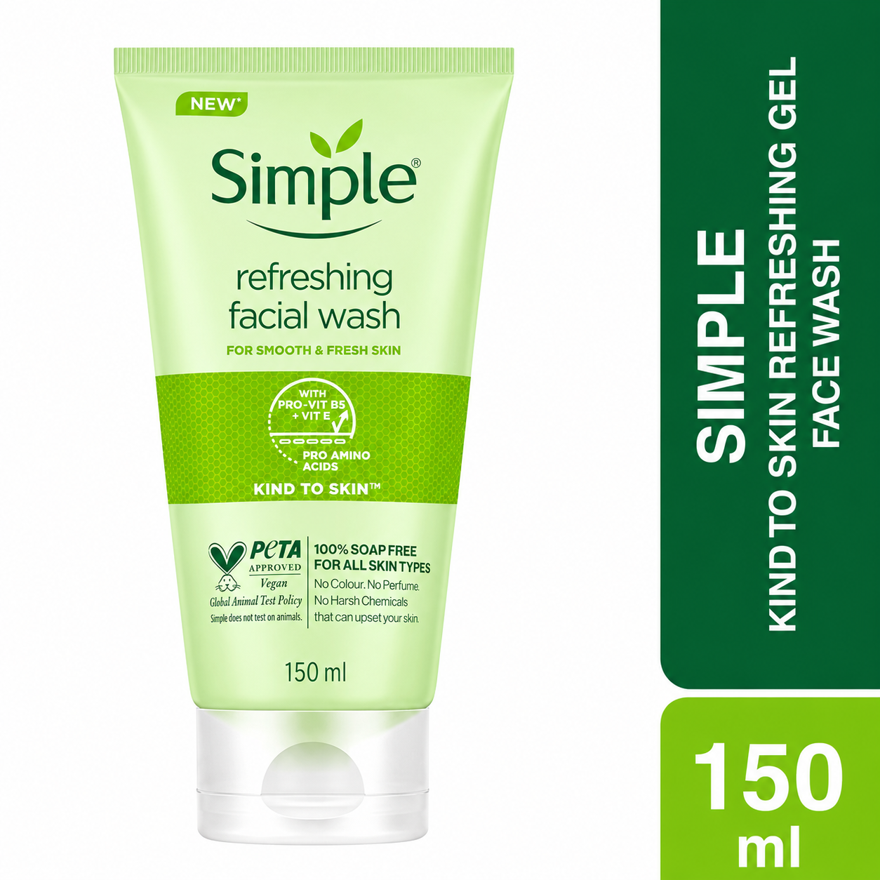 Simple Kind To Skin Refreshing Facial Wash 150ml