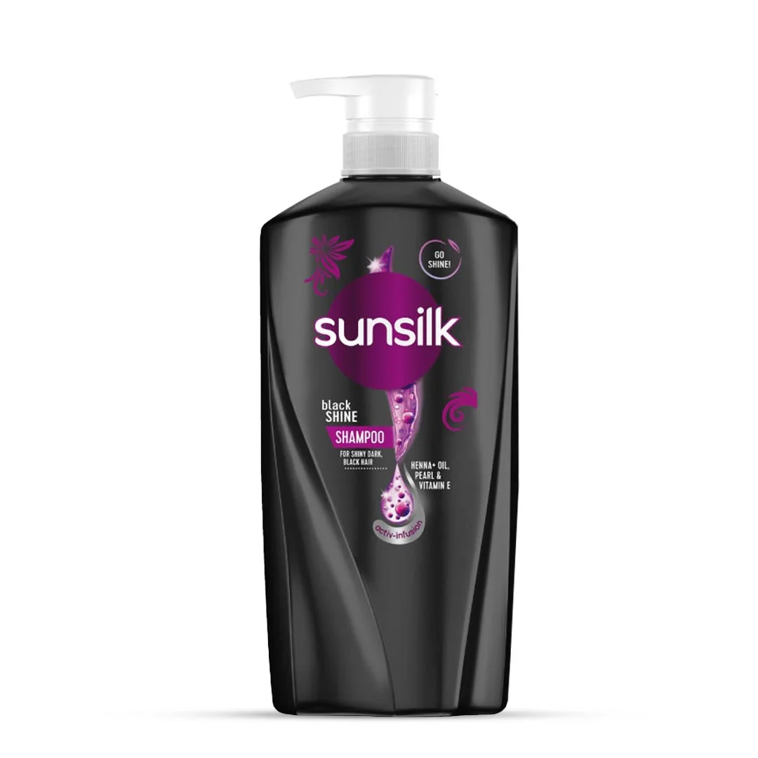 Sunsilk Black Shine Shampoo Henna +Oil Pearl & Vitamin E 625ml