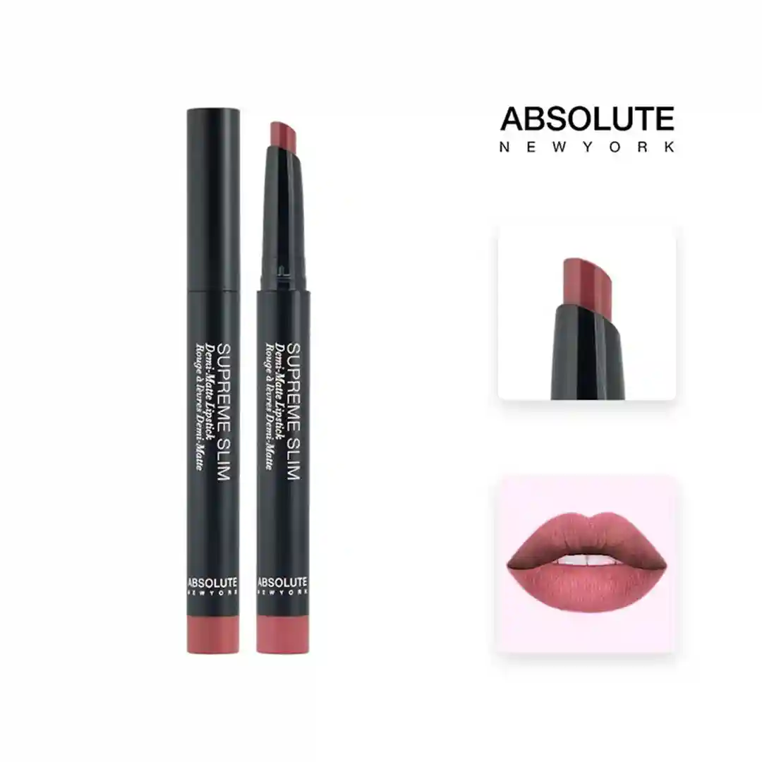 Absolute New York Supreme Slim Demi Matte Lipstick Peony Mlss59