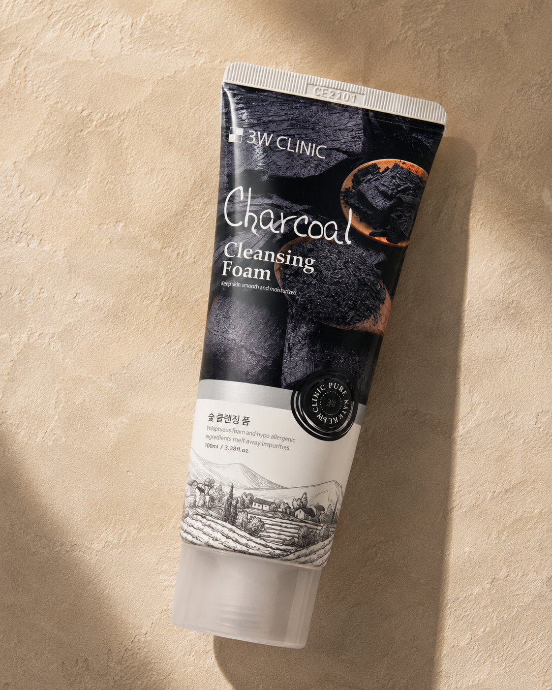 3W Clinic Charcoal Cleansing Foam 100ml